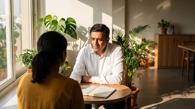 Manager in a one-to-one performance conversation